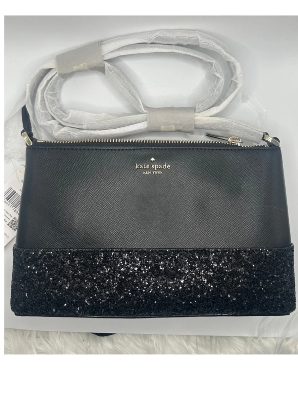 Kate Spade Flash Glitter Fabric Mixed Mat K8711 Crossbody Bag NWT $279